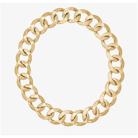 michael kors thin gold choker|Gold.